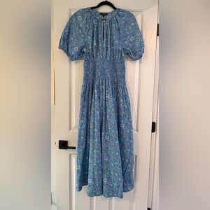 J.Crew Blue Floral Maxi Dress